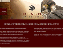 Tablet Screenshot of falknerei-karlsruhe.de